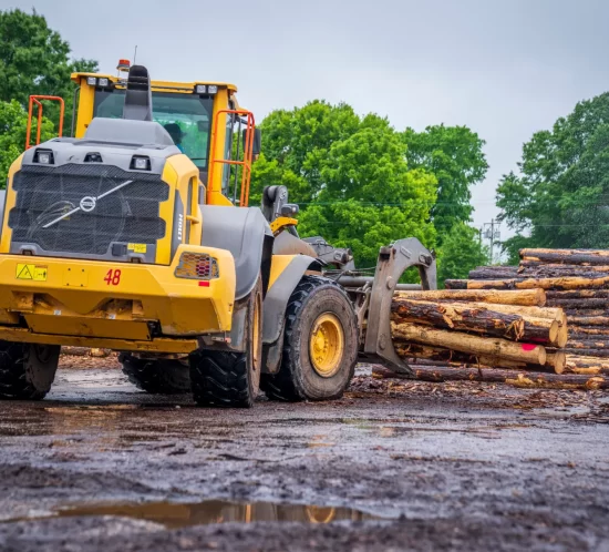 preparación de carga de madera